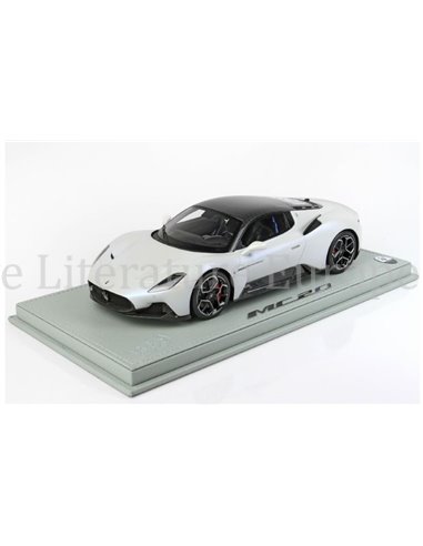 2020 MASERATI MC20 BIANCO AUDACE/CARBON ROOF BBR MODELCAR 1/120