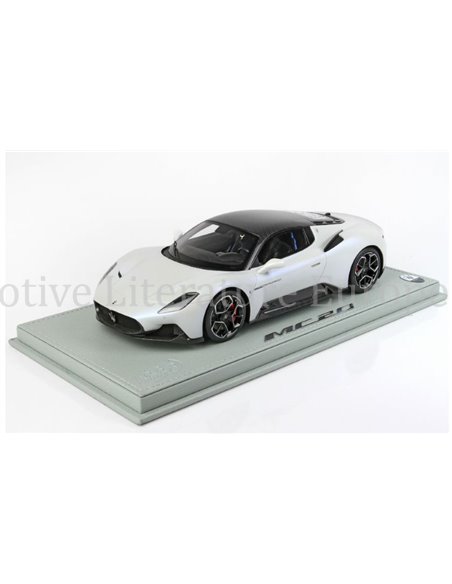 2020 MASERATI MC20 BIANCO AUDACE/CARBON ROOF BBR MODELCAR 1/120