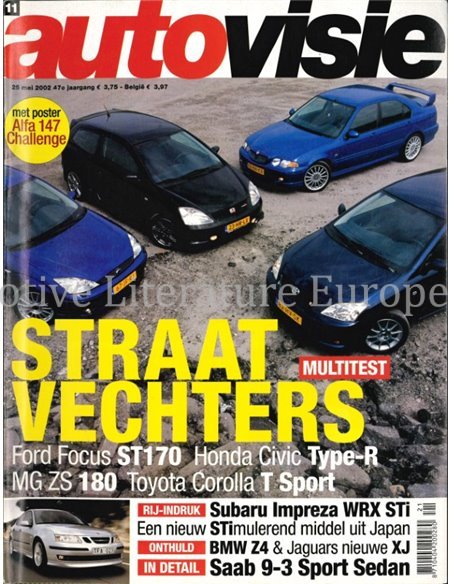 2002 AUTOVISIE MAGAZIN 11 NIEDERLÄNDISCH