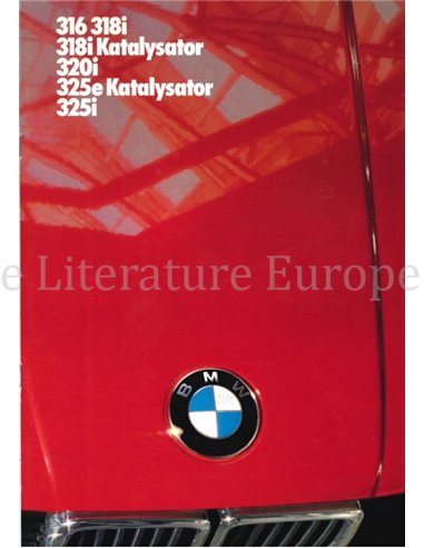 1985 BMW 3 SERIE BROCHURE DUITS