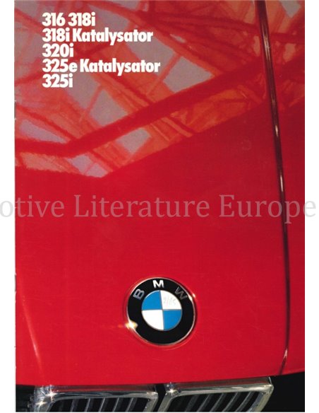 1985 BMW 3 SERIES BROCHURE GERMAN