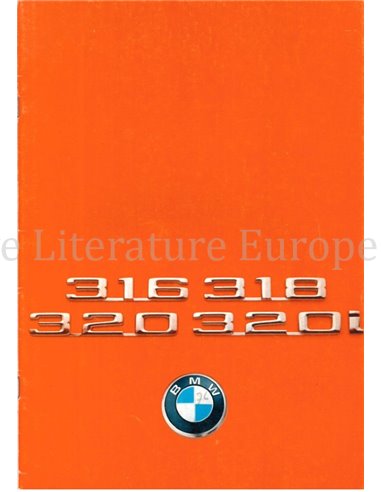 1976 BMW 3ER PROSPEKT NIEDERLÄNDISCH