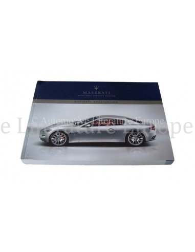 2008 MASERATI GRANTURISMO INSTRUCTIEBOEKJE ENGELS