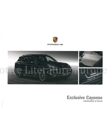 2016 PORSCHE CAYENNE EXCLUSIVE HARDCOVER BROCHURE NEDERLANDS