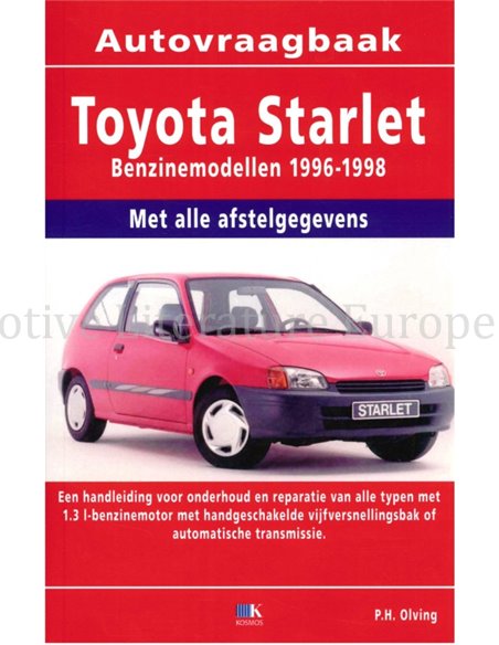 1996 - 1998 TOYOTA STARLET BENZINE VRAAGBAAK NEDERLANDS