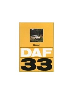 1972 DAF 33 SEDAN BROCHURE NEDERLANDS