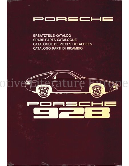 1977 PORSCHE 928 ERSATZTEILKATALOG