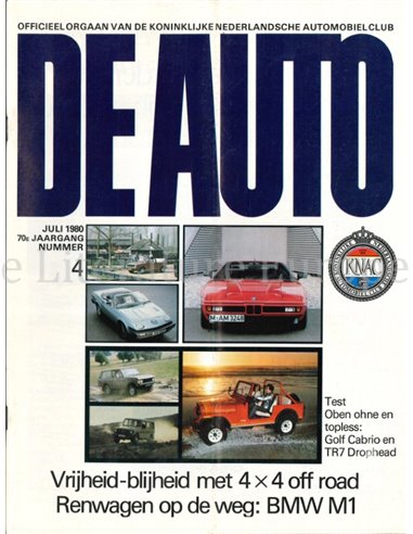 1980 DE AUTO MAGAZIN 04 NIEDERLÄNDISCH
