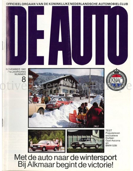1981 DE AUTO MAGAZIN 08 NIEDERLÄNDISCH