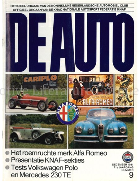 1981 DE AUTO MAGAZIN 09 NIEDERLÄNDISCH