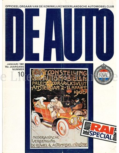 1981 DE AUTO MAGAZINE 10 NEDERLANDS