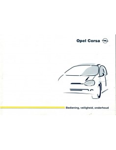 1998 OPEL CORSA INSTRUCTIEBOEKJE NEDERLANDS