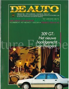 1986 DE AUTO MAGAZINE 10 NEDERLANDS