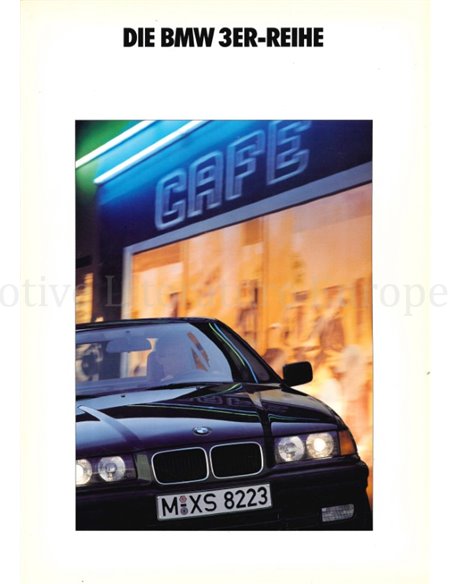 1991 BMW 3 SERIE BROCHURE DUITS