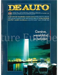 1986 DE AUTO MAGAZINE 10 NEDERLANDS