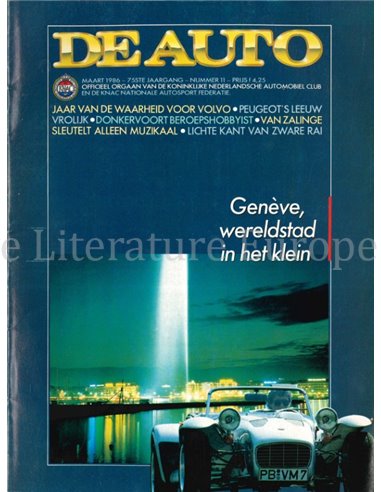 1986 DE AUTO MAGAZINE 11 DUTCH