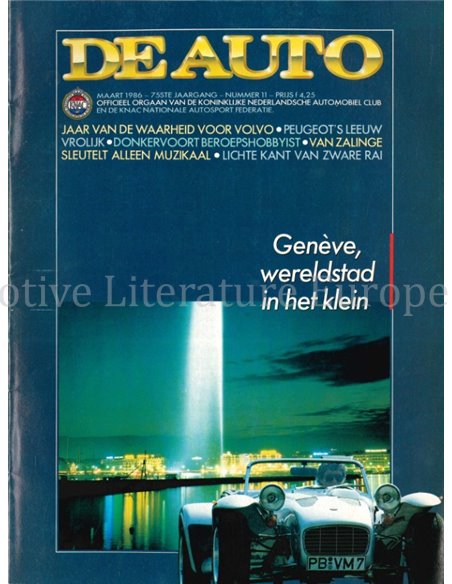 1986 DE AUTO MAGAZINE 11 DUTCH