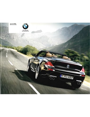 2006 BMW M6 CONVERTIBLE BROCHURE ENGLISH