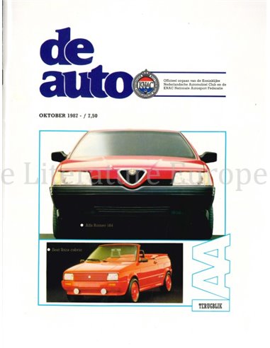 1987 DE AUTO MAGAZINE 10 NEDERLANDS