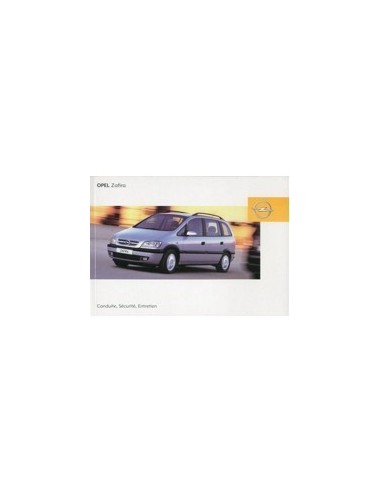 2003 OPEL ZAFIRA INSTRUCTIEBOEKJE FRANS