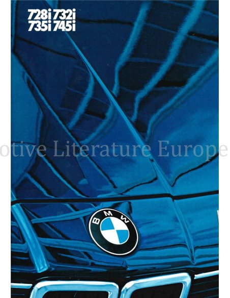 1983 BMW 7 SERIES BROCHURE GERMAN