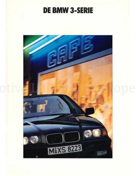 1992 BMW 3 SERIES BROCHURE DUTCH