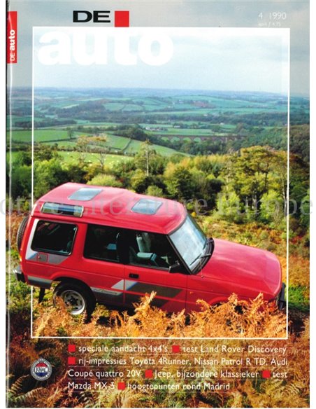 1990 DE AUTO MAGAZINE 04 NEDERLANDS