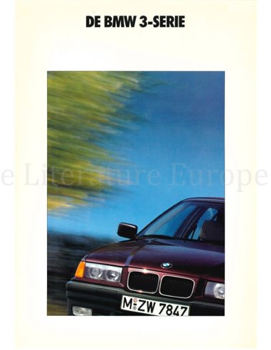 1991 BMW 3 SERIES BROCHURE DUTCH