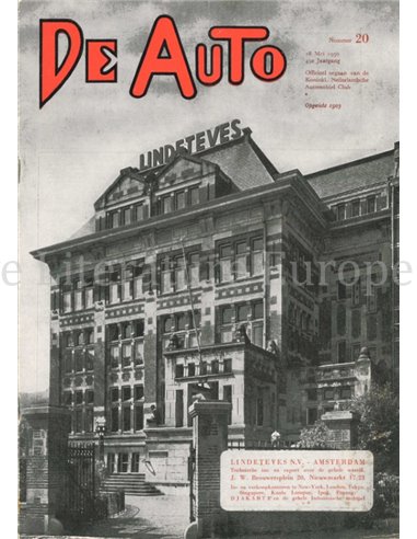 1950 DE AUTO MAGAZINE 20 NEDERLANDS