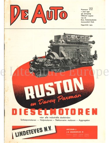 1950 DE AUTO MAGAZIN 22 NIEDERLÄNDISCH