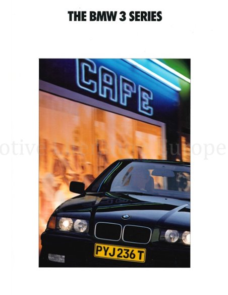 1992 BMW 3 SERIES BROCHURE ENGLISH