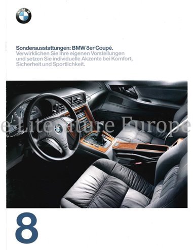 1997 BMW 8 SERIES ACCESSORIES BROCHURE GERMAN