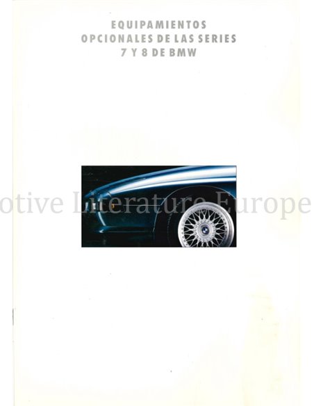 1993 BMW 7 / 8 SERIE ACCESSOIRES BROCHURE SPAANS