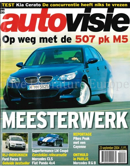 2004 AUTOVISIE MAGAZINE 20 NEDERLANDS