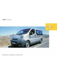2002 OPEL VIVARO INSTRUCTIEBOEKJE NEDERLANDS