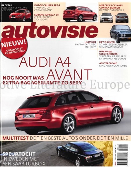 2008 AUTOVISIE MAGAZINE 08 NEDERLANDS