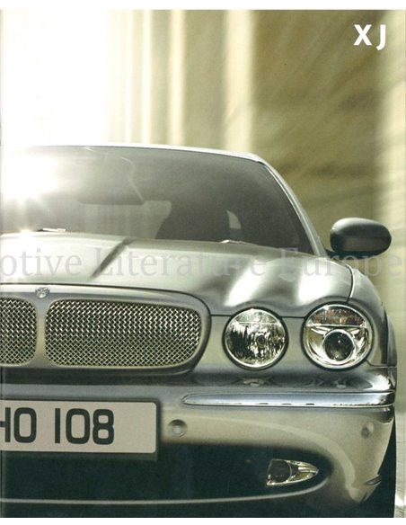 2008 JAGUAR XJ PROSPEKT ENGLISCH