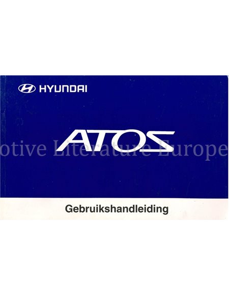 1998 HYUNDAI ATOS OWNERS MANUAL DUTCH