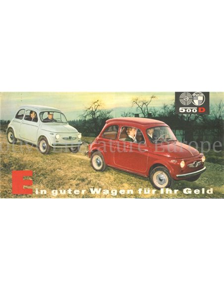 1959 STEYR-PUCH 500D PROSPEKT DEUTSCH