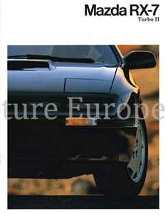 1987 MAZDA RX-7 TURBO II BROCHURE DUTCH