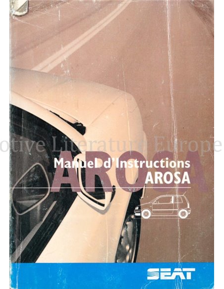 1998 SEAT AROSA OWNERS MANUAL FRENCH