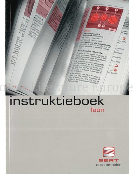 2002 SEAT LEÓN INSTRUCTIEBOEKJE NEDERLANDS