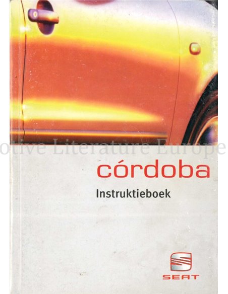 2000 SEAT CÓRDOBA BETRIEBSANLEITUNG NIEDERLÄNDISCH 