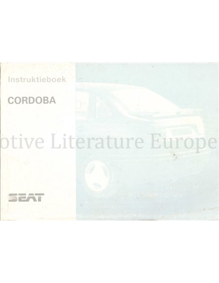 1996 SEAT CÓRDOBA INSTRUCTIEBOEKJE NEDERLANDS