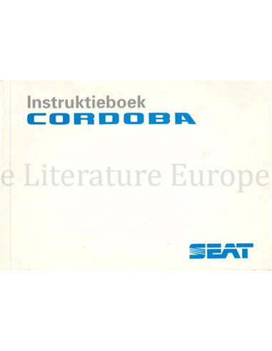 1994 SEAT CÓRDOBA BETRIEBSANLEITUNG NIEDERLÄNDISCH 