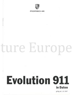 1998 PORSCHE 911 CARRERA HARDCOVER BROCHURE DUITS 2