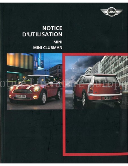 2007 MINI OWNERS MANUAL FRENCH