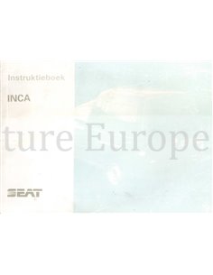 1997 SEAT INCA BETRIEBSANLEITUNG NIEDERLÄNDISCH 