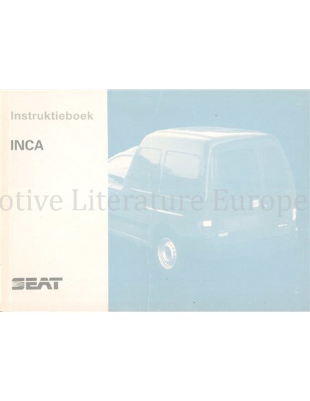 1995 SEAT INCA INSTRUCTIEBOEKJE NEDERLANDS