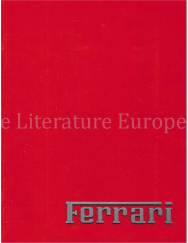 1988 FERRARI RANGE BROCHURE FRENCH 508/88